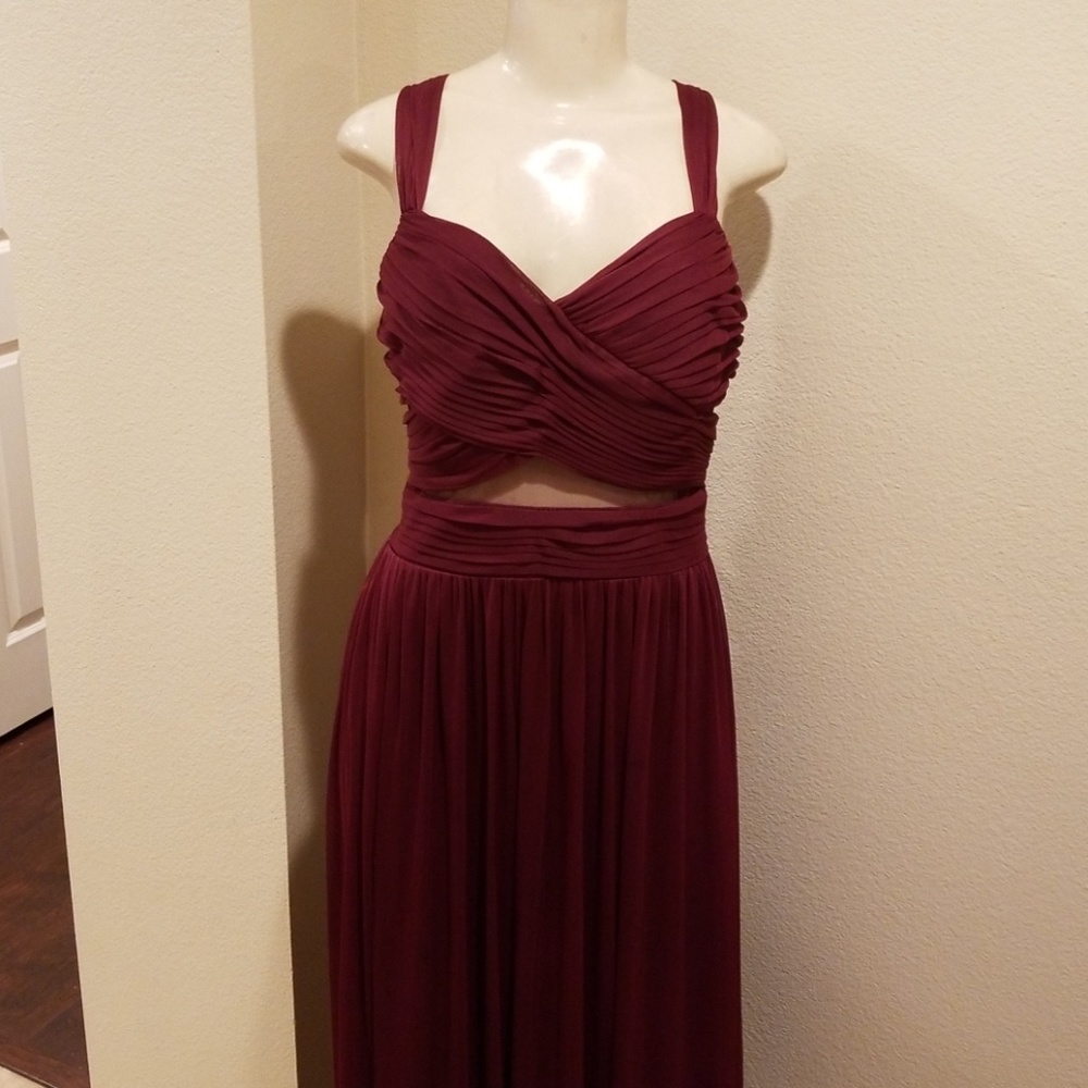 Burgundy Long Grown Dress